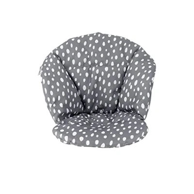 Abbildung von Twistshake OEKO TEX Zertifiziertes Baumwollkissen mit Klettverschluss für Kinderhochstuhl,Super Weiches Kissen Babystuhl,Einfach Anzubringen,Geeignet von 6 Monaten bis 15 kg,Grau,78889,Einheitsgröße