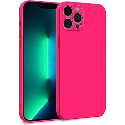 Abbildung von MyGadget Hülle kompatibel mit iPhone 13 Pro Max Zweilagige Handyhülle Kameraschutz Cover Innenfutter &amp; Silikon außen Pink