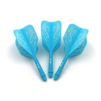 Abbildung von CUESOUL ROST personalisierte integrierte Dartpfeile Schäfte und Darts Flights Medium, Set von 3 Stück Drachen Pattern (CSAK 5JL3)