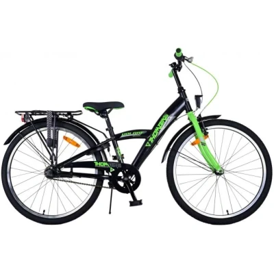 Abbildung von Thombike Kinderfahrrad Jungen 24 Zoll Grün Schwarz 3 Gänge