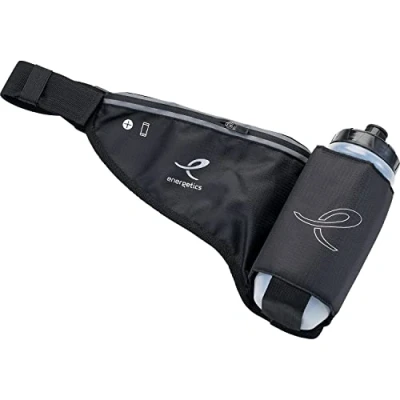 Abbildung von energetics Unisex Erwachsene Hb Ii Trinkgürtel, Black/Silver, One Size