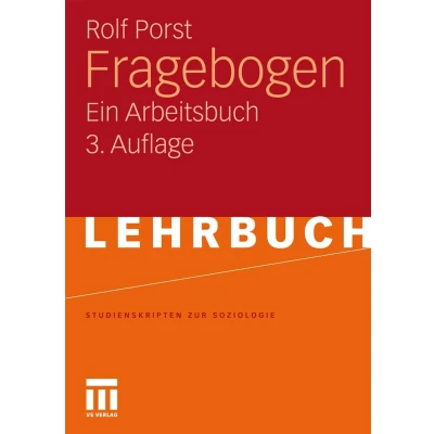 Abbildung von Fragebogen: Ein Arbeitsbuch (Studienskripten zur Soziologie) (German Edition)