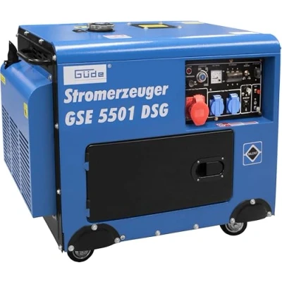 Abbildung von Güde Stromerzeuger &quot;GSE 5501 DS&quot;, 2 x Schuko 230 V/50 Hz, 1 CEE 16 A/400 Hz