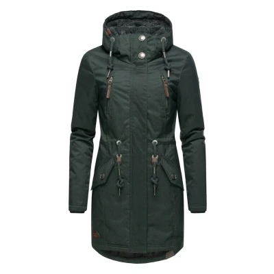 Abbildung von Ragwear Elsie Melange Parka, Damen, Größe: Small, Dark green
