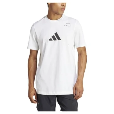 Abbildung von adidas Performance Tshirt print, Herren, Größe: XXL, White