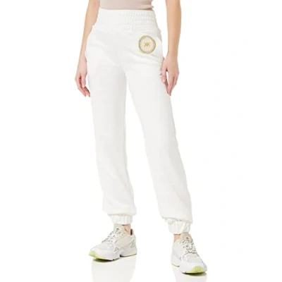 Abbildung von KENDALL &amp; KYLIE Damen K&amp;K W Art Patch Classic Sweatpants KKW3711701 Jogginghose, Off White, L