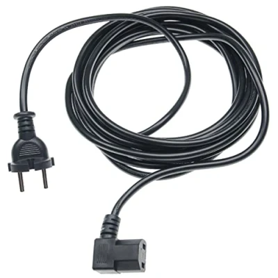 Abbildung von vhbw Stromkabel kompatibel mit Moneual Ladestation MR6800M Staubsauger 5 m Kabel, Anschlusskabel