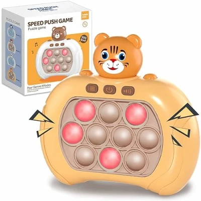 Abbildung von Azyh Quick Push Game Fidget Toys Pro für Kinder Erwachsene, Handheld Spiel, schnelle Puzzle Spielmaschine, Bubble Stressspielzeug, Entlastung, Partygeschenke, Ostern, Urlaub, Geburtstagsgeschenke