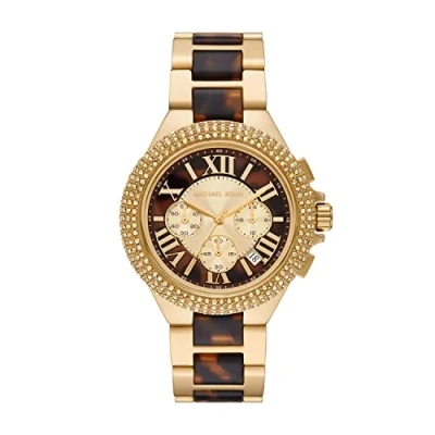Abbildung von Michael Kors Camille Chronograph, Damen, Größe: One Size, Gold