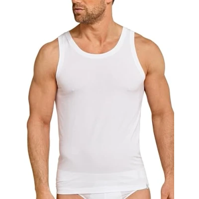 Abbildung von Schiesser Herren Ohne Arm Atmungsaktiv Long Life Soft Unterhemd, Weiß, XL EU
