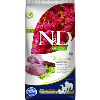 Abbildung von N&amp;D Quinoa Hundefutter Weight Management medium/maxi 7 kg