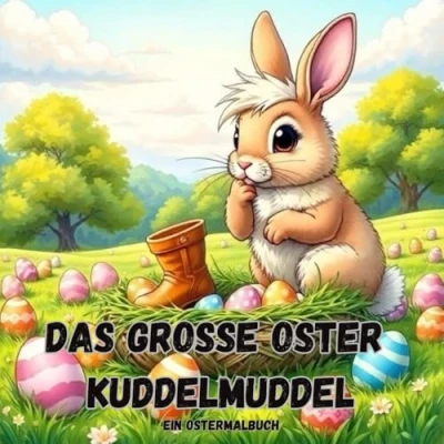Abbildung von Das große Oster Kuddelmuddel Ein Ostermalbuch: Nanu, was ist denn hier passiert? lustige Malbuch für Kinder ab 3 Jahren. Fördert Kreativität und Ausdauer