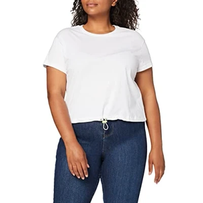 Abbildung von Urban Classics Damen TB3629 Ladies Cropped Tunnel Tee T Shirt, White, XS