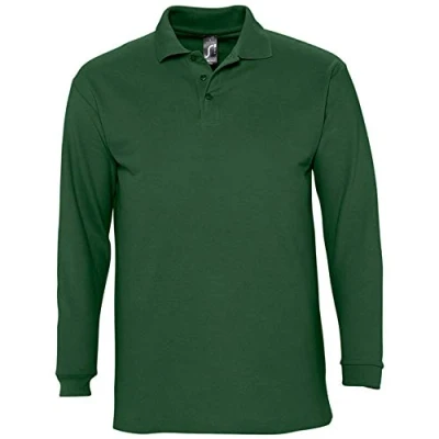 Abbildung von Sols Herren Winter II Pique Langarm Shirt/Polo Shirt, (L) (Himmelblau)