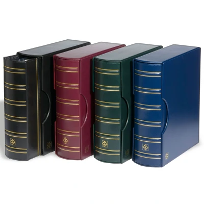Abbildung von Leuchtturm, Grande Classic Gigant, Album (4 Ringe) ohne inhalt inkl. Schutzkassette Schwarz Abm: 302x335x105 mm. pro Stk.