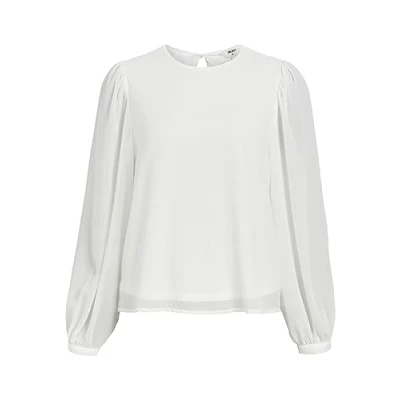 Abbildung von Object Objmila LS NOOS Bluse, Damen, Größe: 36, Cloud dancer