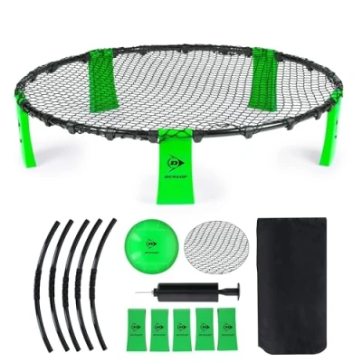 Abbildung von DUNLOP Spyderball Set Geeignet für Spikeball 90 x 20 cm Gartenspiele Inklusive Ball, Pumpe und Reisetasche