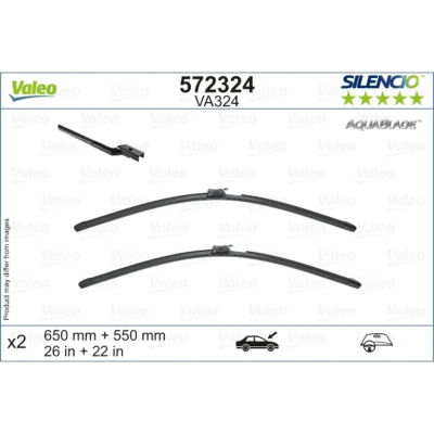 Abbildung von Scheibenwischer Valeo 572324 vorne Flachbalkenwischblatt Top Lock beheizt MERCEDES BENZ: SL Cabrio