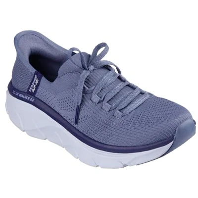 Abbildung von Skechers Damen D&#039;lux Walker 2.0 Thrill Movement Sneaker, Slate, 37 EU