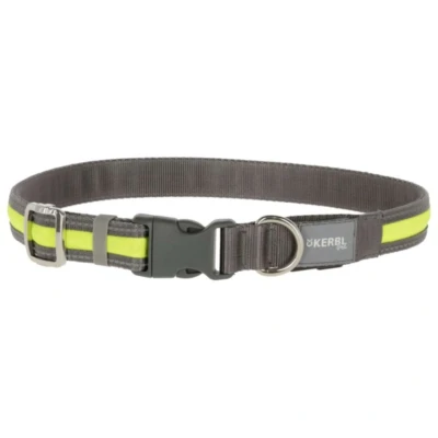 Abbildung von Kerbl Halsband Light &amp; Reflex Gelb M/L