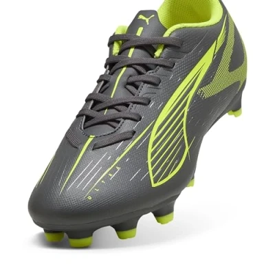 Abbildung von Puma Ultra 5 PLAY Fußballschuh Nocken, Damen, Größe: 36, Matte aged silver/yellow alert Schuhe