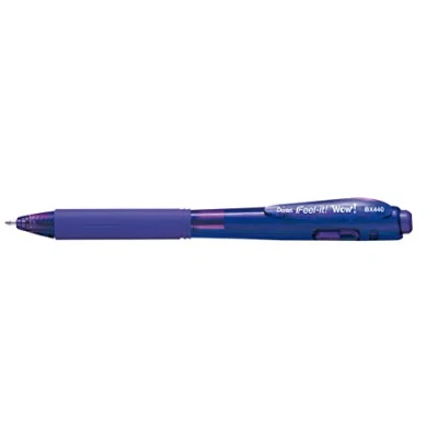 Abbildung von Pentel BX440 V Kugelschreiber mit Druckmechanik, 12 Stück, Violett