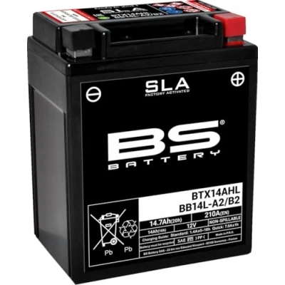 Abbildung von BS Battery 300759 BB14L A2 AGM SLA Motorrad Batterie, Schwarz