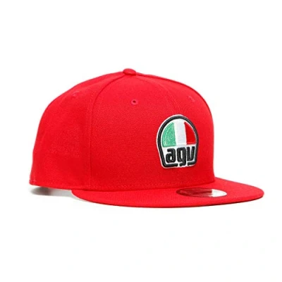 Abbildung von Dainese AGV 9Fifty Snapback Cap, Flaches Visier, rot, n