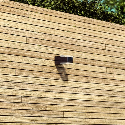 Abbildung von Smartwares Design Außenwandleuchte Black Outdoor 8 W 440 lm Warmweißes Licht Auf /Ab Beleuchtung Aluminium IP44