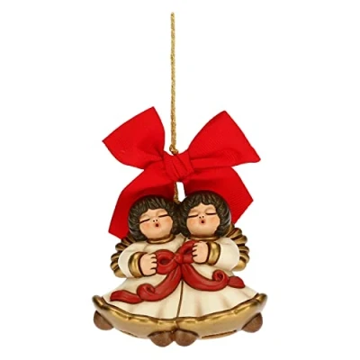 Abbildung von THUN Weihnachtsschmuck Paar Engel Maxi Keramik Weihnachtslinie Wohnzimmer, Dekoration des Hauses 7,7 x 3,9 6,9 cm h