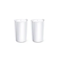 Abbildung von TP Link Deco X95 Wi Fi 6 Mesh WLAN Set(2 Pack), AX7800 Tri Band Router &amp;Repeater (Reichweite bis zu 570m²,WPA3, ideal für große Häuse, kompatibel mit Amazon Alexa, 2.5 Gbps LAN Port) weiß