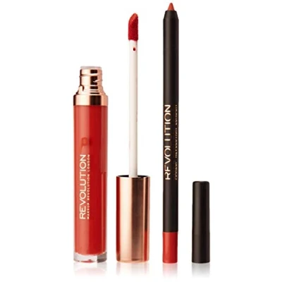 Abbildung von Makeup Revolution Retro Luxe Matte Lip Kit Regal