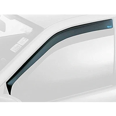 Abbildung von ClimAir Car Comfort Windabweiser Schwarz kompatibel mit Audi A4 B8 4 türer 2008 2015 (Chrom Fensterrahmen)