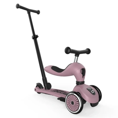 Abbildung von Scoot and Ride Dreiradscooter Highwaykick 1 Push Go Kinderroller mit Sitz 2in1 Laufrad