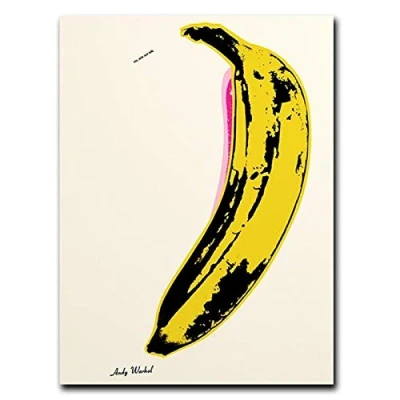 Abbildung von Yooyu Drucke auf Leinwand Andy Warhol Banane Pop Art Dekoration Poster und Wandbilder für Wohnzimmerdekoration 50x70cm Rahmenlos
