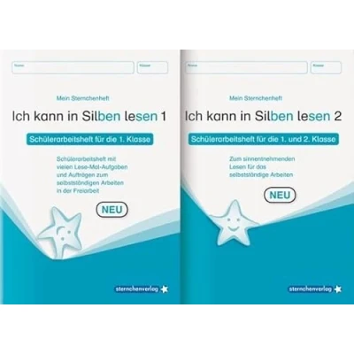 Abbildung von Ich kann in Silben lesen 1 und 2 Schülerarbeitshefte für die 1. 2. Klasse: Meine Sternchenhefte zum selbstständigen Arbeiten im Set: ... der Freiarbeit (Mein Sternchenheft)