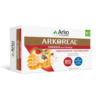 Abbildung von Arkoreal Gelée Royale 500mg Frisch + Ginseng 20 Ampullen