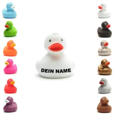 Abbildung von Badeente personalisierbar (Weiss)