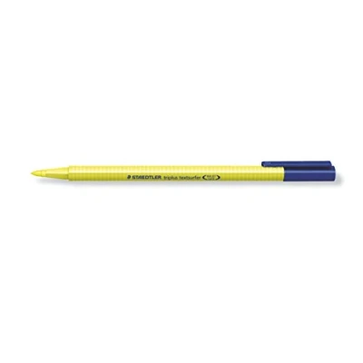 Abbildung von Staedtler 362 1 triplus textsurfer Textmarker, variable Spitze, circa 4 mm, 10 Stück im Kartonetui, gelb