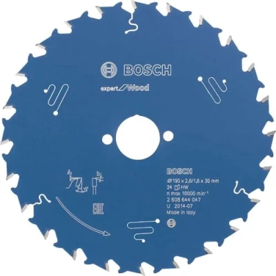 Abbildung von Bosch Professional Kreissägeblatt Expert for Wood (Holz, 190 x 30 2 mm, 24 Zähne, Zubehör Kreissäge)