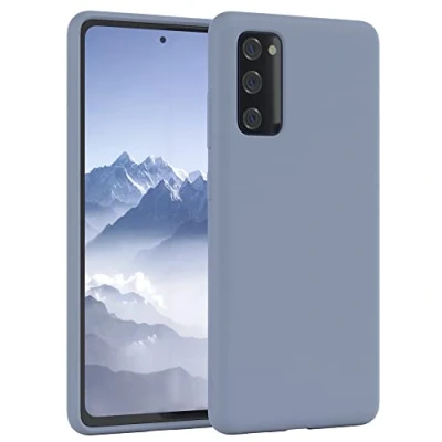 Abbildung von EAZY CASE Premium Silikon Handyhülle kompatibel mit Samsung Galaxy S20 FE / 5G, Slimcover Kameraschutz und Innenfutter, Silikonhülle, Schutzhülle, Bumper, Case, Hülle, Softcase, Stahl Blau