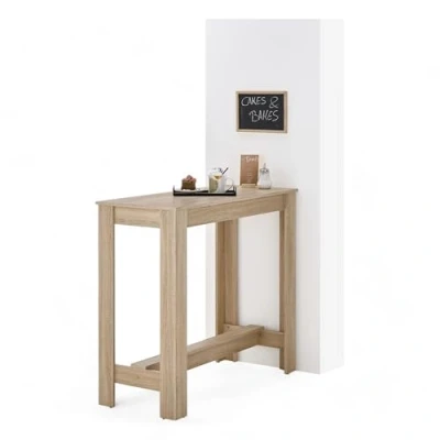 Abbildung von MODESTO Bartisch in Eiche Sonoma Optik Moderner Hochtisch für Küche &amp; Esszimmer 115 x 103 50 cm (B/H/T)