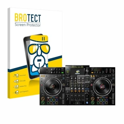 Abbildung von BROTECT Schutzglas für Pioneer XDJ XZ Schutzfolie Panzer Folie Glas [Extrem Kratzfest 9H, Anti Fingerprint, Ultra Transparent]