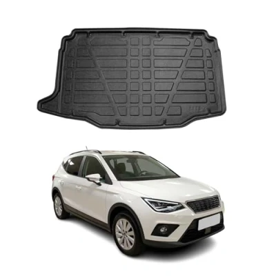 Abbildung von OMAC Kofferraumwanne Laderaumwanne kompatibel mit Seat Arona 2017 2024 Untere Gummi TPE Schwarz