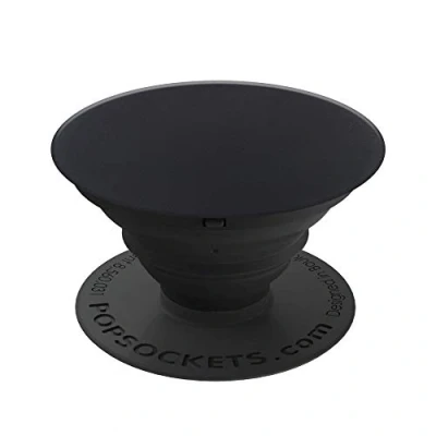 Abbildung von PopSockets PopGrip [Nicht Austauschbarer] Ausziehbarer Sockel und Griff für Smartphones and Tablets Black Aluminum