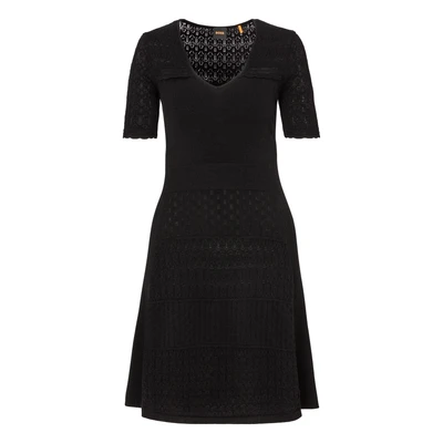 Abbildung von BOSS ORANGE Strickkleid &quot;C Fuart&quot;, mit Logo Charm