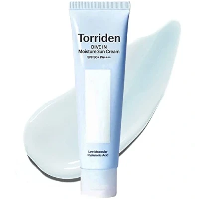 Abbildung von Torriden Dive IN Moisture Hyaluronic Sun Cream SPF 50+ PA++++ 60Ml, 2.02 fl. oz. Hydrating Protection with Low Molecular Acid for Sensitive Skin