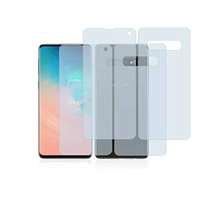 Abbildung von BROTECT 2 Stück Full Cover Schutzfolie für Samsung Galaxy S10 (Display+Rückseite) Screen Displayschutz Folie [3D Curved, Kristall Klar]
