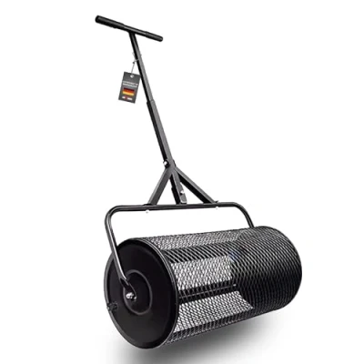 Abbildung von Grafner Streuwagen Rasenstreuer 68L Kompoststreuer Torfstreuer Düngerstreuer Garten, 60,00 cm Arbeitsbreite, 68,00 l Füllmenge, zum gleichmäßigen Ausbringen von Saaten, Dünger uvm.