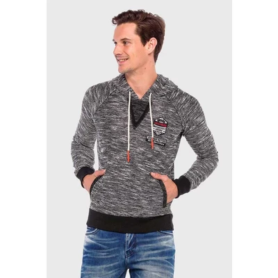 Abbildung von Cipo &amp; Baxx MIT MARKENAUFNÄHER Kapuzenpullover, Herren, Größe: XL, Anthracite
